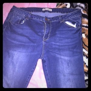 Denim Skinny Jeans (Size: 15)